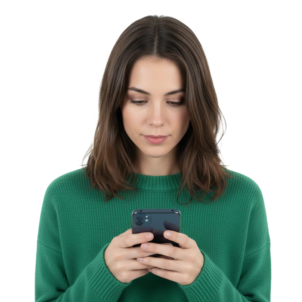 PolicyNow woman phone